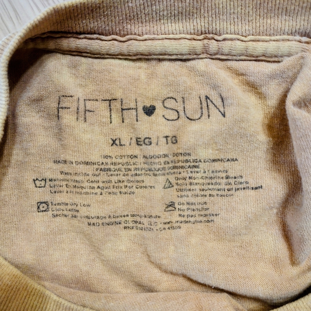 Fifth Sun Graphic Tee with Floral Earth Design - Picture 2 of 7